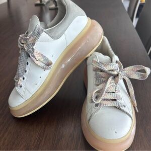 Alexander Mcqueens Pink and Gray